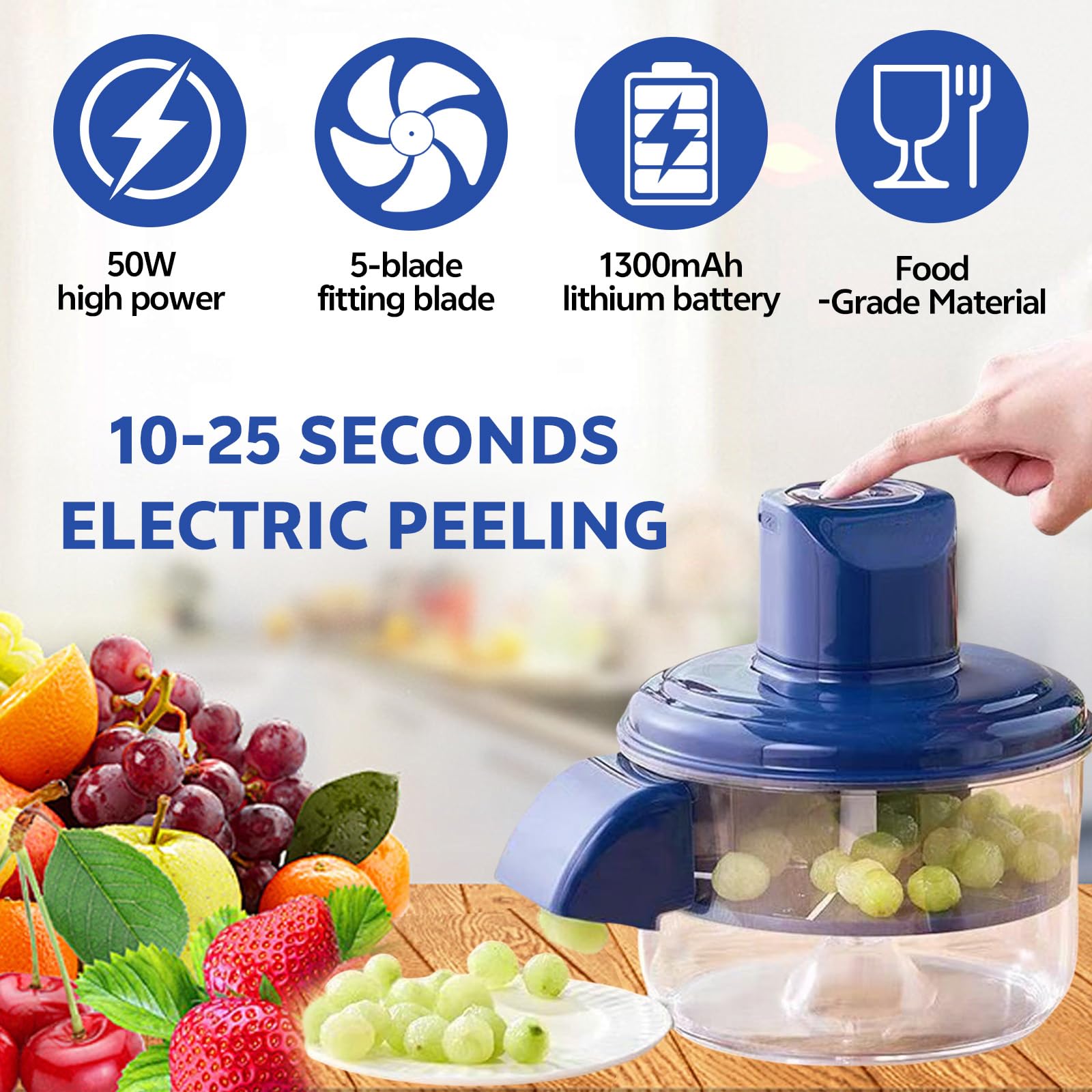 Effortless Peeling Made Easy — The Smart Electric Fruit & Vegetable Peeler!