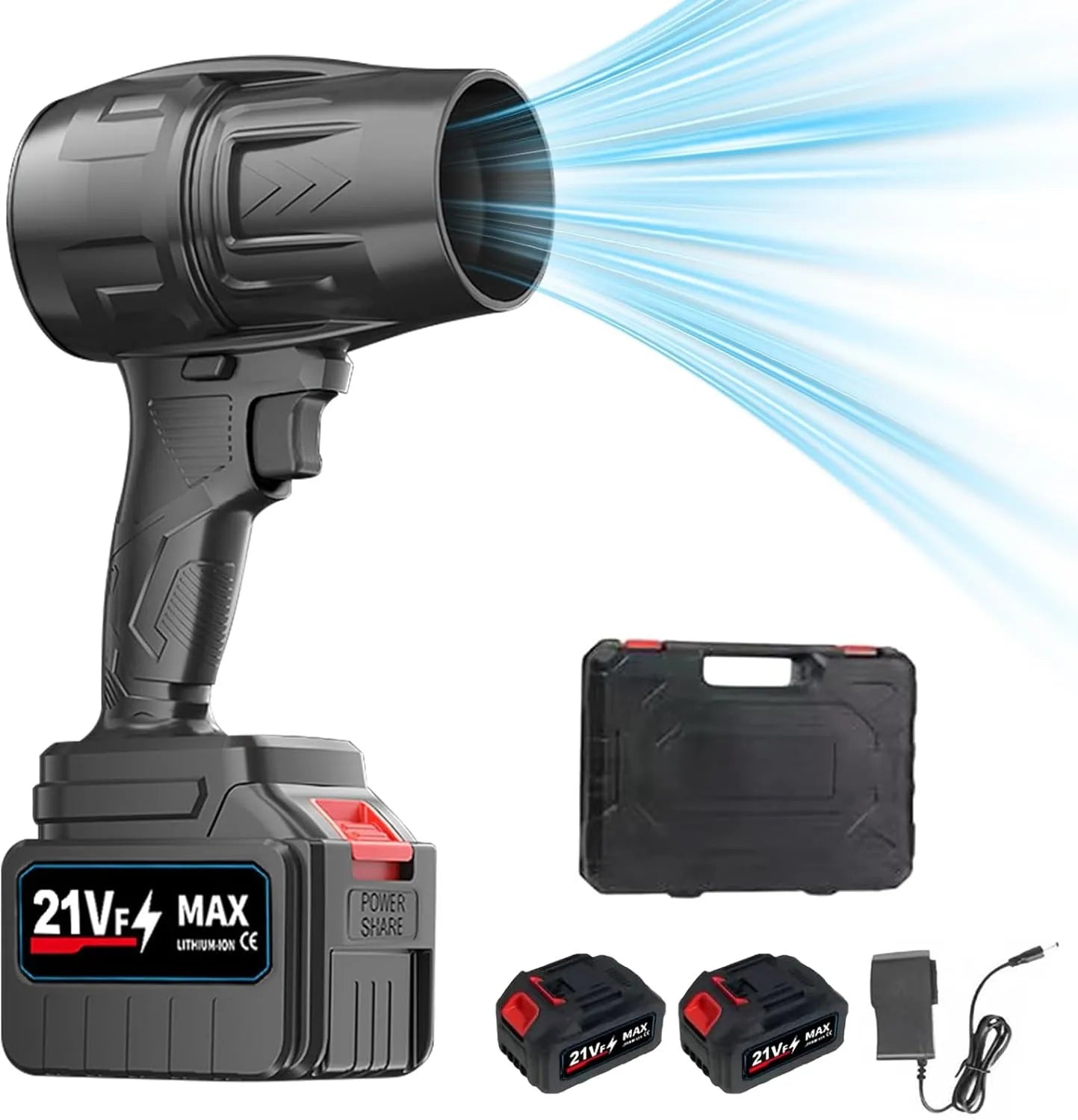 Turbo Jet Blower – منفاخ توربو جيت – منفاخ توربو لاسلكي مع شاحن وبطاريتين