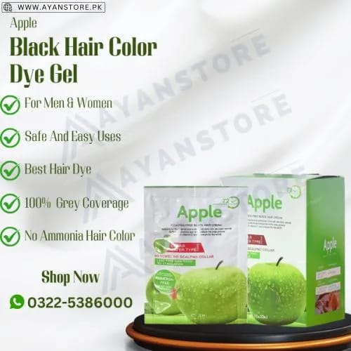 Apple Hair Dye Natural – Black Ammonia-Free (500ml+500ml)