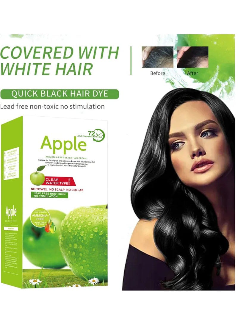Apple Hair Dye Natural – Black Ammonia-Free (500ml+500ml)