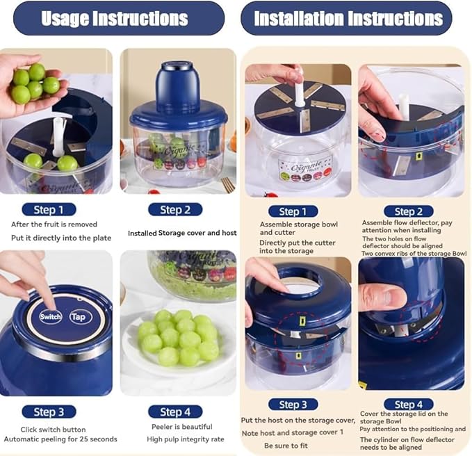 Effortless Peeling Made Easy — The Smart Electric Fruit & Vegetable Peeler!