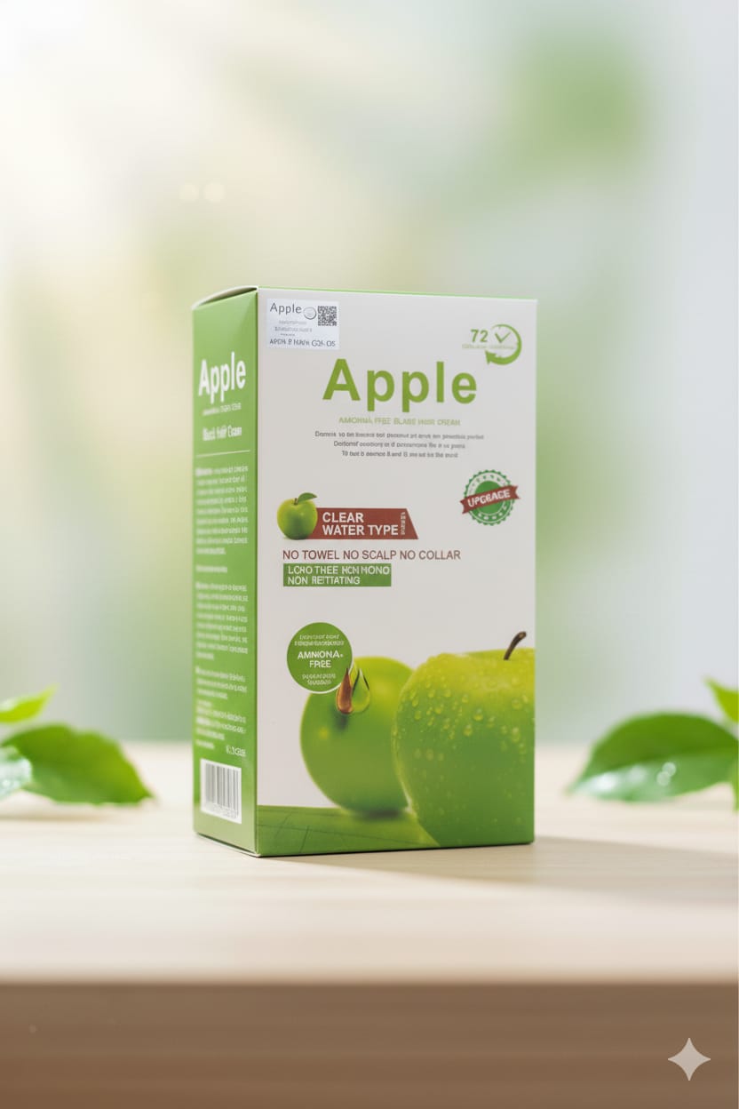 Apple Hair Dye Natural – Black Ammonia-Free (500ml+500ml)