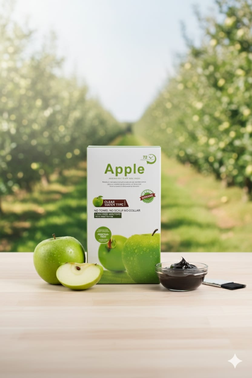 Apple Hair Dye Natural – Black Ammonia-Free (500ml+500ml)